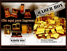 Tablet Screenshot of maderbox.com.ar